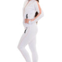 BOS track jacket da donna, bianco - immagine 3