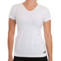 MNX V-neck maglietta da donna Basic, bianco - immagine 2