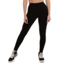 MNX Women's ribbed leggings Asia, black - Image 3