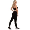 MNX Women's ribbed leggings Asia, black - Image 4
