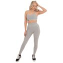 MNX Ribbed sport bra Asia, light grey - Image 4