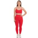 MNX Women's ribbed leggings Asia, red - Image 7