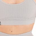 MNX Ribbed sport bra Asia, light grey - Image 3