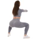 MNX Women's seamless leggings Athena, grey-blue - immagine 5