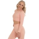 MNX Women's ribbed top Aurora, pink - Image 2