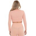 MNX Women's ribbed top Aurora, pink - Image 3