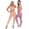 MNX Sport Bra and Leggings set Aurora, pink - Image 2