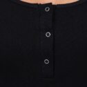 Ribbed dress with long sleeves, black - Image 7