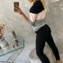 Women's hoodie set, black - Image 3