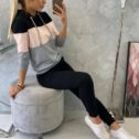Women's hoodie set, black - Image 4