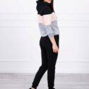 Women's hoodie set, black - Image 6
