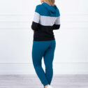 Completo da donna con cappuccio, blu navy - immagine 6