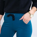Completo da donna con cappuccio, blu navy - immagine 7