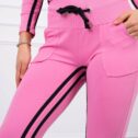 Women's sporty two piece set, light pink - Image 4