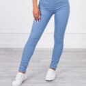 Women's stretch jeans, sky blue - Image 7