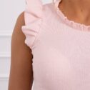 Ženski poletni top, peščena pink - Image 3