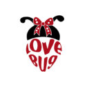 Women's T-shirt Love bug, black - Image 2