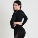 MNX Ženski cropped top Bellonna, črna - Image 3