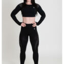 MNX Ženski cropped top Bellonna, črna - Image 5