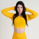 MNX Women's seamless top Bellonna, yellow - Image 3