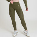 MNX Women's seamless leggings Bellonna, olive green - Image 2