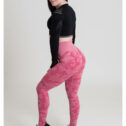 MNX seamless camo leggings da donna Charis, rosso-rosa - immagine 3
