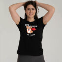 Women's T-shirt New hero in town, black