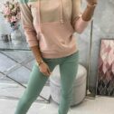 Ženski set hoodie in hlače, temna mint - Image 7