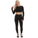 MNX dvodelni seamless set Athena, črna