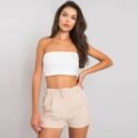 Women's elegant shorts Iris, beige