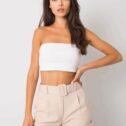 Women's elegant shorts Iris, beige - Image 3