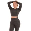 MNX seamless set legice in cropped top Aurora, temno siva - Image 3