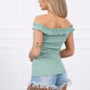 Women's summer top Clara, dark mint - Image 2
