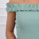 Women's summer top Clara, dark mint - Image 3