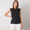 Poletna pikčasta bluza Jane, črna