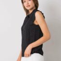 Poletna pikčasta bluza Jane, črna - Image 3