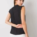 Poletna pikčasta bluza Jane, črna - Image 4