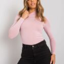 Top da donna con collo alto Melania, rosa scuro - immagine 2