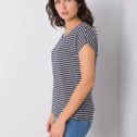 Women's summer striped T-shirt Martina, dark blue - Image 2