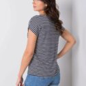Women's summer striped T-shirt Martina, dark blue - Image 3