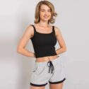 Pantaloncini da donna in cotone Wendy, grigio