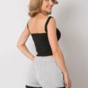 Pantaloncini da donna in cotone Wendy, grigio - immagine 4