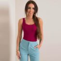 Women's underwear top Kylie, burgundy