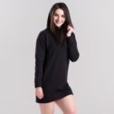 MNX Ženski dolg hoodie Liberty, črna - Image 3